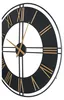 BELIANI Wanduhr Schwarz Metall Rund 80 cm mit Zifferblatt Produktbild-Vorschau 5