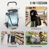 HOMCOM 3-in-1 Einkaufstrolley klappbar mit 40L Kapazität Produktbild-Vorschau 4