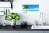 MuchoWow® Poster Palme - Strand - Meer - Sommer 40x20 cm - Produktbild-Vorschau 3