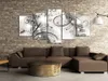 Toiles abstraites 200 x 100 cm Toile intissé 5 pièces Voir les images du produit 2