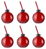 BUTLERS Kugel SANTA'S BUBBLE m.Trinkhalm 6er-Set Produktbild-Vorschau 1
