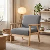 Silla de comedor HOMCOM con reposabrazos, sillón de relax, Vista previa de la imagen del producto 2