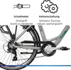 Zündapp E-Bike Z503 City 26 Zoll 7-Gang 522 Wh grau grün Produktbild-Vorschau 8