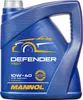A blue plastic container of Mannol Defender 10W-40 engine oil. Produktbild-Vorschau