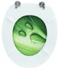 vidaXL Sedile per wc con coperchio MDF design verde a Anteprima dell’immagine prodotto 6