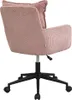 Bürostuhl höhenverstellbar - Cord - Rosa & Schwarz - BATARU Produktbild-Vorschau 7