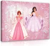 Leinwandbild Kinderzimmer Prinzessin 100x70 cm Mädchen XXL Produktbild-Vorschau 1