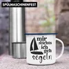 Trendation - Lustiges Segler Segelboot Emaille Tasse mit Produktbild-Vorschau 4