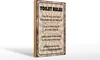 Holzschild Spruch 20x30cm toilet rules if you lift it up Produktbild-Vorschau 2