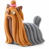 A clay model of a Yorkshire Terrier dog. Podgląd zdjęcia produktu