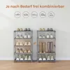 WOLTU Schuhregal schmal 5 Ebenen, Metall, für 10 Paar Produktbild-Vorschau 5