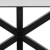 Heaven table à manger 160 cm, verre, céramique blanche. Voir les images du produit 3