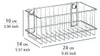 WENKO Scaffale da parete Bagno Cucina Scaffali Cestino Anteprima dell’immagine prodotto 6