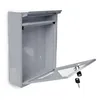 Design Briefkasten Metall Silber 26,5 x 35 x 8,5 cm Produktbild-Vorschau 3