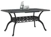 vidaXL Tavolo da giardino nero 150x90x72 cm in fusione di Anteprima dell’immagine prodotto 3