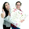 Mr. & Mrs. Panda Kissen 40x40 Blumen Leben - Geschenk, Produktbild-Vorschau 4