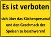 vianmo Holzschild 30x40 cm Verboten über Küchenpersonal Produktbild-Vorschau 1