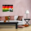 Wallario selbstklebendes Poster - Fußball vor einer Produktbild-Vorschau 3