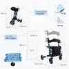Mobiclinic, Rollator, Gehhilfe, Handbremsen, Abnehmbare Produktbild-Vorschau 2