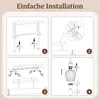 ZMH Deckenleuchte Holz Deckenlampe Flur Schwarz Küchenlampe Produktbild-Vorschau 8