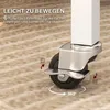HOMCOM Eettafel, inklapbaar, keukentafel met wielen en Productafbeelding-voorbeeld 5