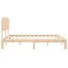Massivholzbett mit Kopfteil 203,5 x 183,5 x 80,5 cm Produktbild-Vorschau 6