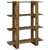 vidaXL Bücherregal/Raumteiler Räuchereiche 100x30x123,5 cm Produktbild-Vorschau 1