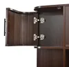 Merax Hochschrank Sideboard mit Rattan-Front, Vitrine mit Produktbild-Vorschau 9