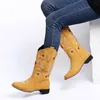 ASKSA Dámské kovbojské boty Sunflower Embroidered Western Náhled obrázku produktu 3