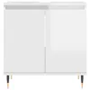 vidaXL Badschrank Hochglanz-Weiß 58x33x60 cm Holzwerkstoff Produktbild-Vorschau 4