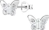 Schmetterlings Ohrringe Silber 925 Ohrstecker Produktbild-Vorschau 1