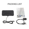 A flat lay image showing the contents of a product package, including an antenna, cables, and an instruction manual. Podgląd zdjęcia produktu