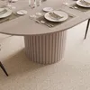 Esstisch Rund Ausziehbar LINNEA Ø 120-160 cm – Säule in Produktbild-Vorschau 3