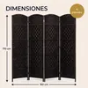 IvoQ Biombo  – Separador de ambientes – 4 paneles – 170 x Vista previa de la imagen del producto 2