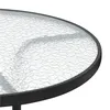 Yaheetech Gartentisch Ø70 cm Bistrotischrund Glastisch Produktbild-Vorschau 5
