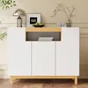 Merax Sideboard mit 3 Türen und 1 offenes Fach, Kommode in Produktbild-Vorschau 5
