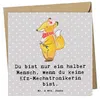 Mr. & Mrs. Panda Grußkarte Kfz-Mechatronikerin Herz - Grau Produktbild-Vorschau 1