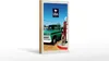 Holzschild Reise 12x18 cm Amerika Oldtimer Tanksäule PKW Produktbild-Vorschau 2