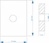 Nutenstein | Gewindeplatte 20x13x5 mm M8 Gewinde mittig | Produktbild-Vorschau 2