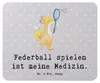 Mr. & Mrs. Panda Mauspad Fuchs Federball spielen - Grau Produktbild-Vorschau 1