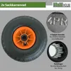2x Sackkarrenrad Luftrad 260x85 mm 3.00-4 75 mm zentrierte Produktbild-Vorschau 2