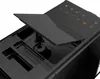A close-up view of the top of a black electric coffee machine. Náhled obrázku produktu