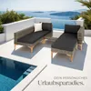 tectake® Rattan Lounge Konstanza mit Aluminiumgestell Produktbild-Vorschau 7