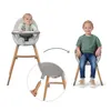 Kinderkraft FINI 2 jedálenská stolička 2 v 1 s ekokožou a Náhľad obrázku produktu 2