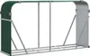vidaXL Wiata na drewno opałowe Zielona 234x45x100 cm Stal Podgląd zdjęcia produktu 2