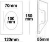 ISOLED Gips-Wand-Einbauleuchte, viereckig, GU4/MR11, große Produktbild-Vorschau 10