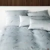 Elegante Mako Satin Bettwäsche Spätzchen 24553-2 Blau Vögel Produktbild-Vorschau 5