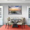 Obraz na plátne Pohľad na pláž 120x80 cm Výhľad z okna Náhľad obrázku produktu 3