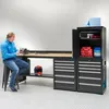 Werkstatthocker 4 Stück, mattschwarz, Sitz 31x30 cm, 73 cm Produktbild-Vorschau 9