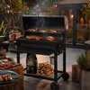 Profi Smoker Grillwagen, Holzkohlegrill aus Stahl, XXL Produktbild-Vorschau 7
